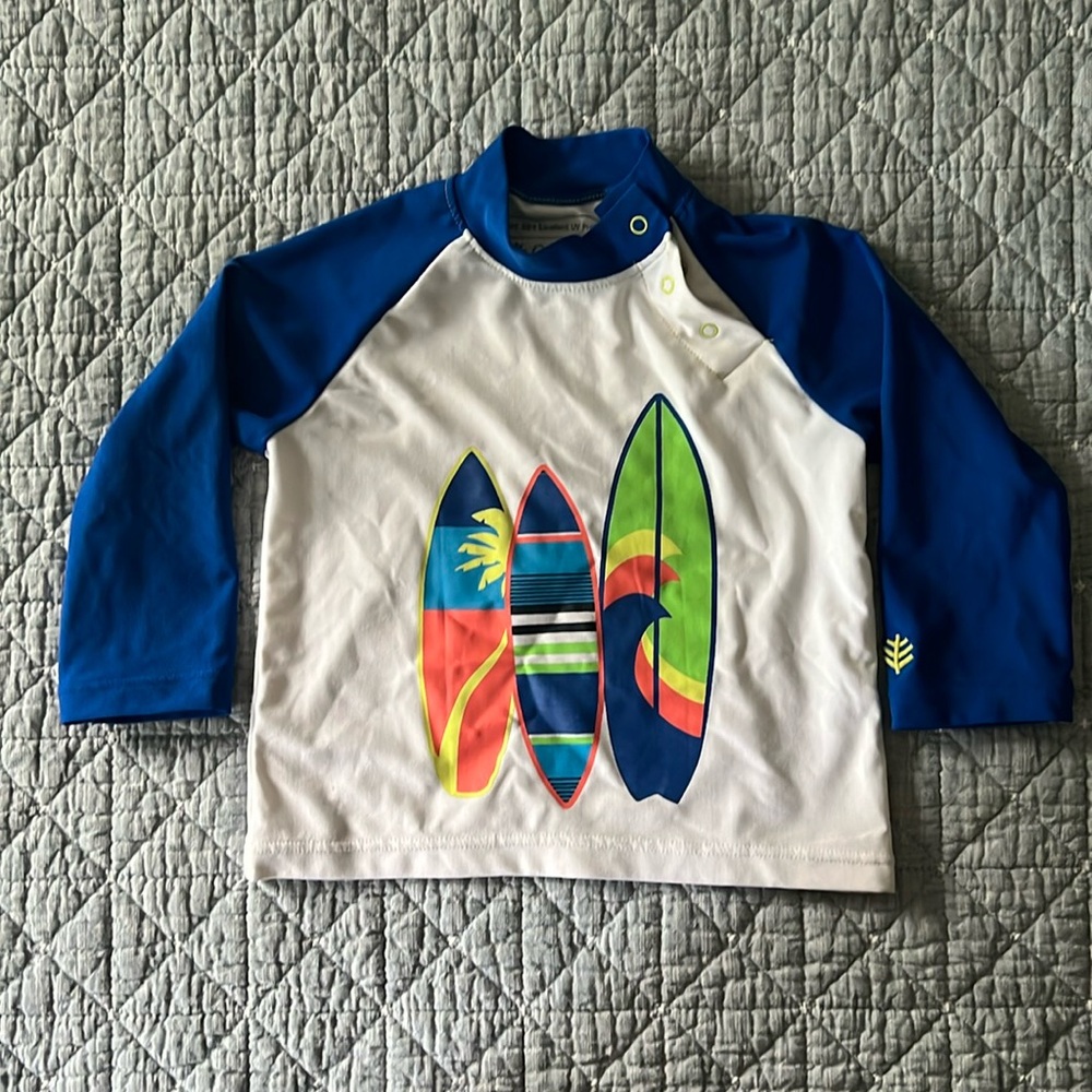 Infant rash guard and hat